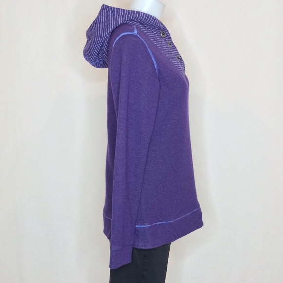 Kuhl Ana Chianti Fleece Wool Blend Hoodie Amethyst - Picture 3 of 9